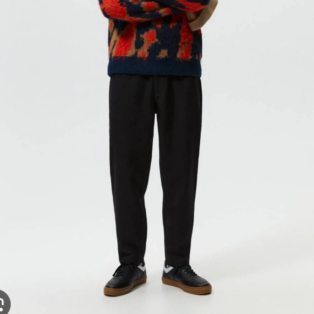 Jogger waist flannel pants - Picture 2 of 3